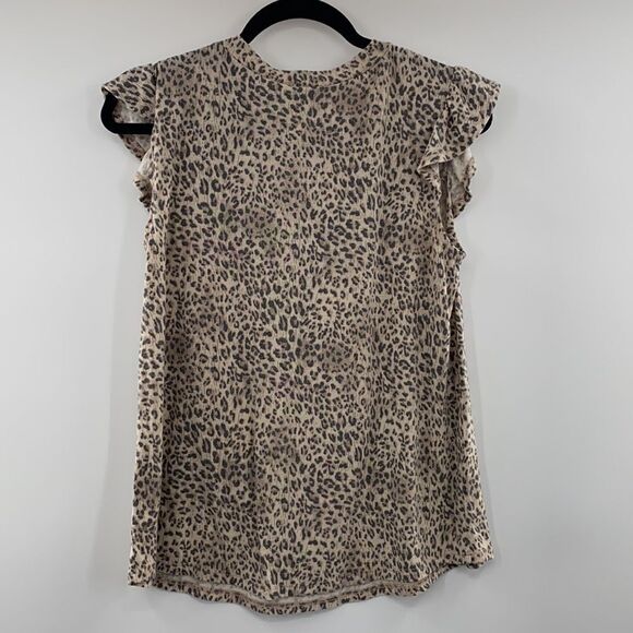 3For$20 Lilypad Leopard Print Brown/Black Top size small - Picture 5 of 5
